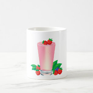 Refreshing Berry Smoothie Pink Drink Coffee Mug
