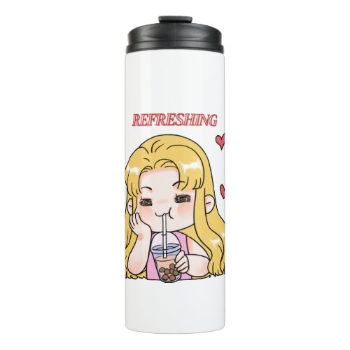 Refreshing Boba Girl Tumbler