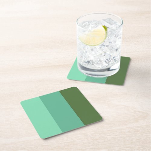 Refreshing Elegance Green_Hued Paper Coaster