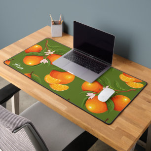 Refreshing Large Oranges Pattern Desk Mat