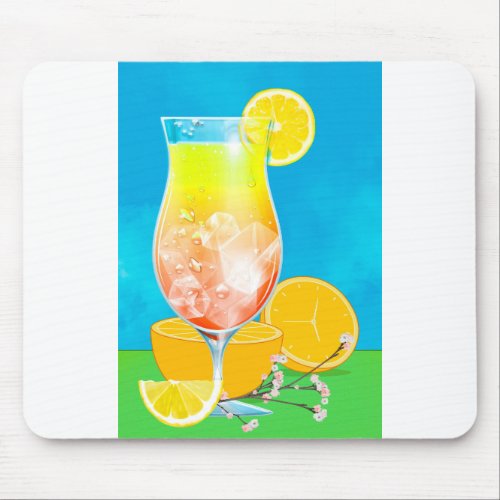 REFRESHING SUMMER DRINK 2 MOUSE PAD