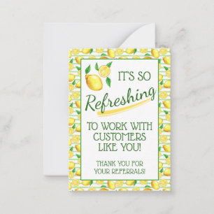 Refreshing Summer Lemon Pop By Note Card