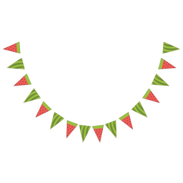 Refreshing Summer Watermelon. Bunting Flags (All)
