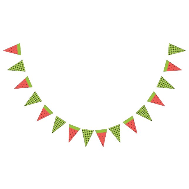 Refreshing Summer Watermelon. Bunting Flags (All)