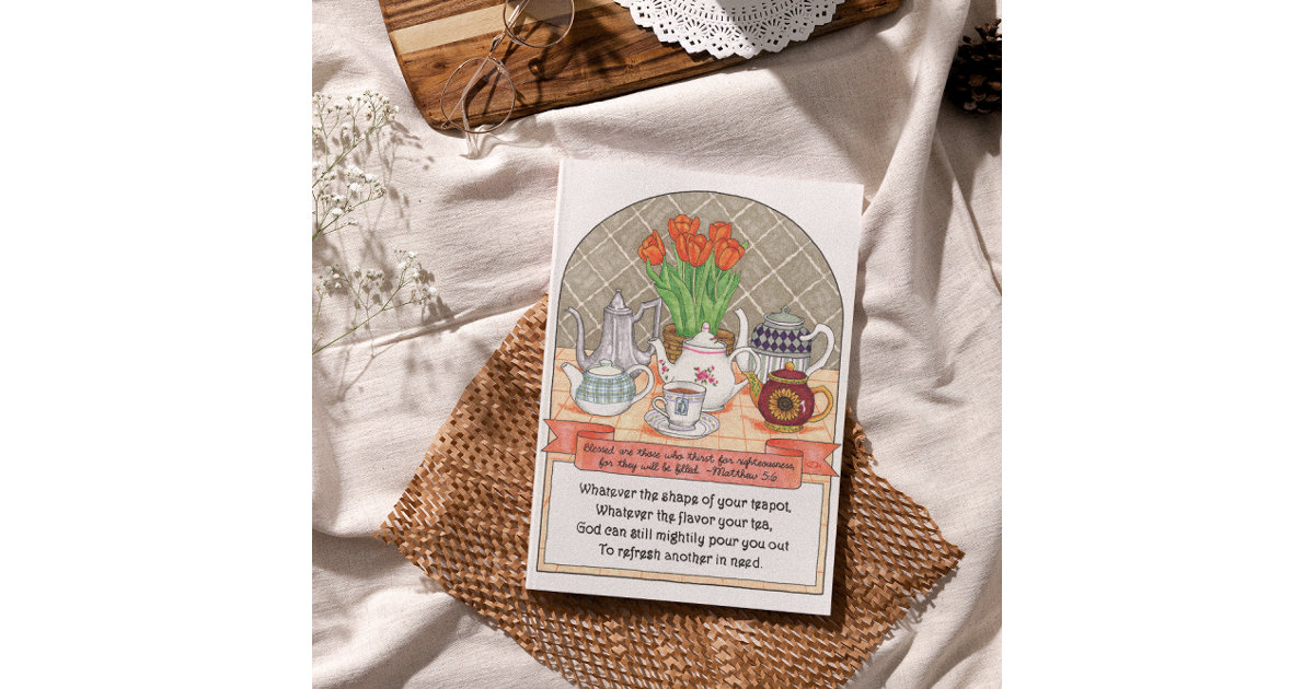 Refreshing Teapot Inspirational Postcard Zazzle