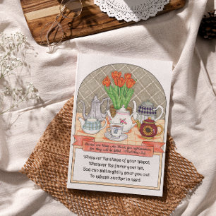 Refreshing Teapots Birthday Card