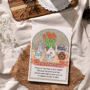 Refreshing Teapots Friendship Card