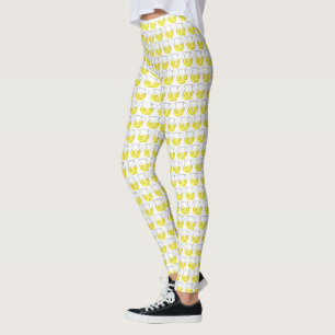Refreshing Yellow Lemonade Lemon Ade Pitcher Drink Leggings