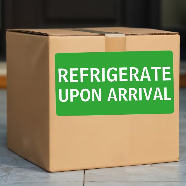 Refrigerate Upon Arrival Shipping Label (Creator Uploaded)