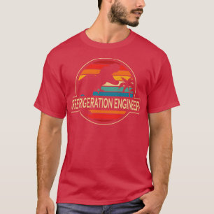 Refrigeration Engineer Dinosaur T-Shirt