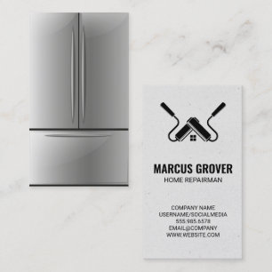 Refrigerator Appliance Repair Services Business Card