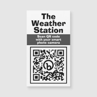 Refrigerator Magnet Check Weather QR Code