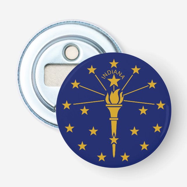 Refrigerator Magnet Indiana Bottle Opener (Front)