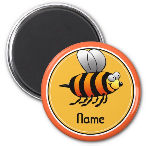 Refrigerator Magnet Name Template Cute Bee Magnet