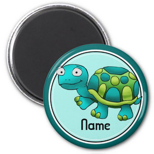 Refrigerator Magnet Name Template Cute Turtle Magnet