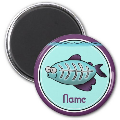 Refrigerator Magnet Name Template XRay Fish Magnet