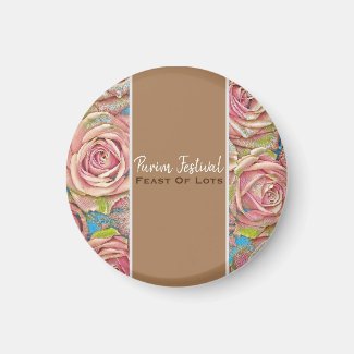 Jewish Gifts | Purim Festival Presents | Accessories, Party, Craft, Supplies Refrigerator Magnet Purim Festival Feast Of Lots