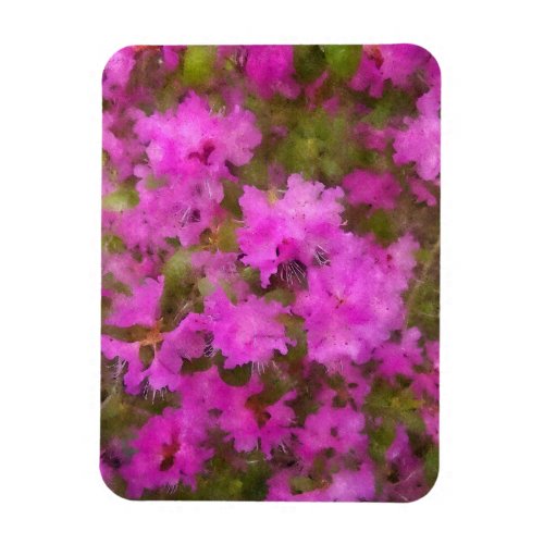 Refrigerator Magnet _ Purple Rhododendrons