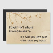 Refrigerator magnet with family love (Front/Back)