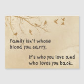 Refrigerator magnet with family love (Front)