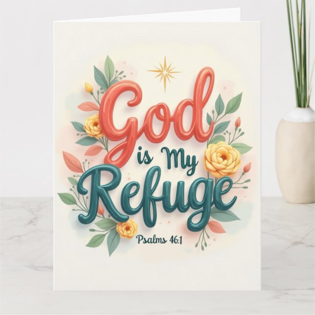 Refuge-Add your special message  Card (Front)