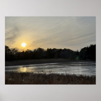 Refuge Frozen Pond Poster