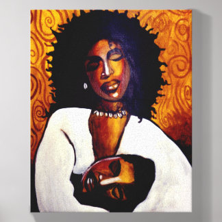 Refuge In Your Arms | Black Art Afrocentric Canvas Photo Tile