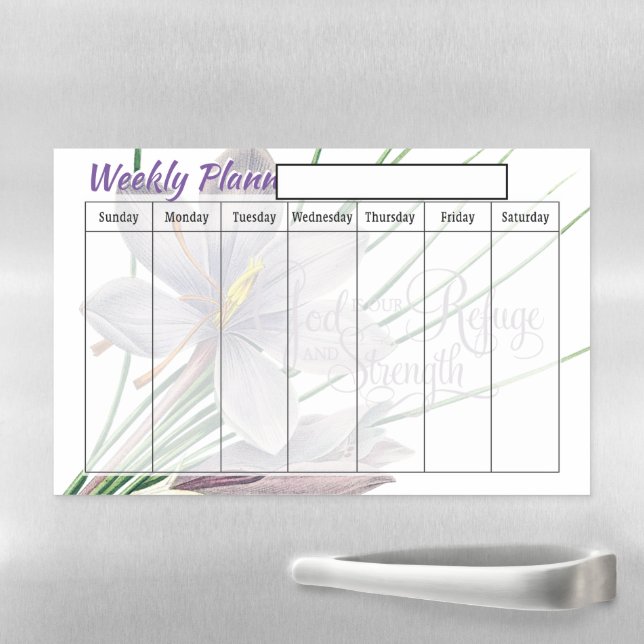 Refuge Weekly planner  Magnetic Dry Erase Sheet (In Situ)