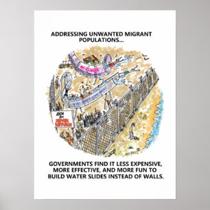 Refugee Water Slides matte poster