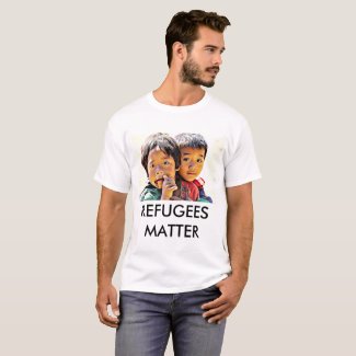 Refugees Matter Shirt with Young Boys
