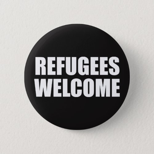 Refugees Welcome badge pin button