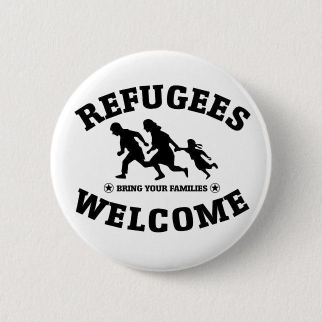Refugees Welcome Button (Front)
