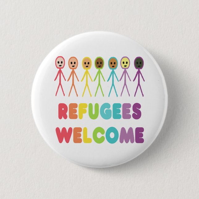 Refugees Welcome Button (Front)