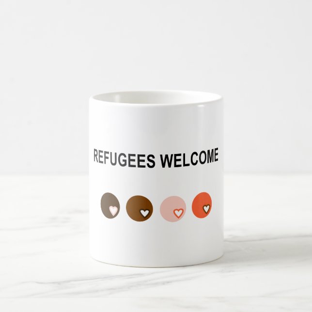 Refugees welcome coffee mug (Center)