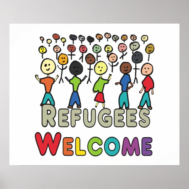 Refugees Welcome Poster (Front)