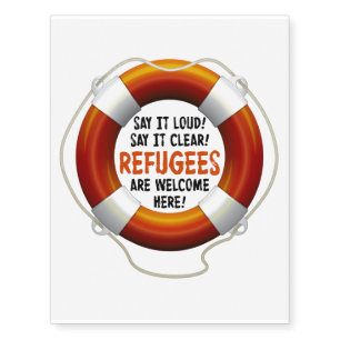 Refugees Welcome Temporary Tattoos