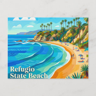 Refugio State Beach California Postcard
