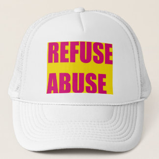 Refuse abuse trucker hats