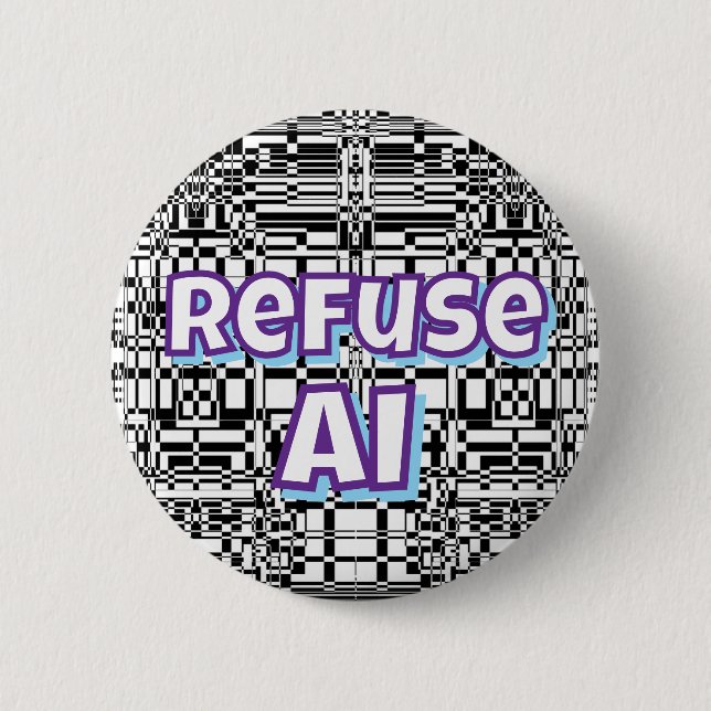 Refuse AI   Button (Front)
