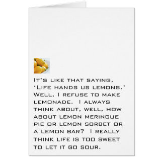 Refuse To Make Lemonade Cards