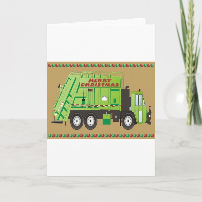 Refuse Truck Holiday Card (Front)