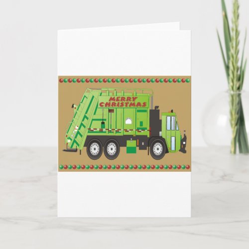 Refuse Truck Holiday Card