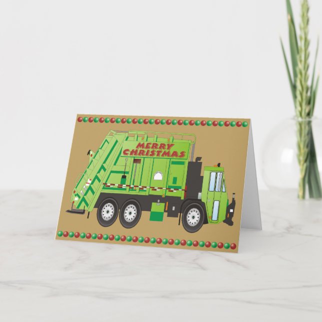 Refuse Truck Holiday Card (Front)