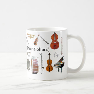 Reg. 11 oz. "Music is Life!  (Imbibe, often.)" Mug