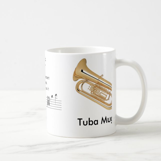 Reg. (11 oz.) Tuba Mug for the Musician! (Right)
