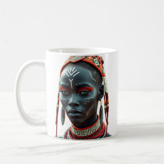 Regal African Tribal Beauty Mug | Afrocentric