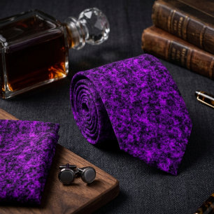 Regal Amethyst Speckle  Neck Tie