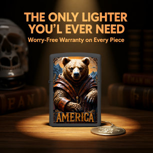 Regal Bear Robe America Relief Zippo Lighter