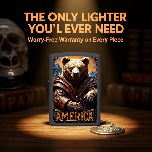 Regal Bear Robe America Relief Zippo Lighter (Creator Uploaded)