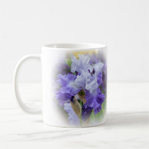 Regal Bearded Iris - Purple & White Coffee Mug